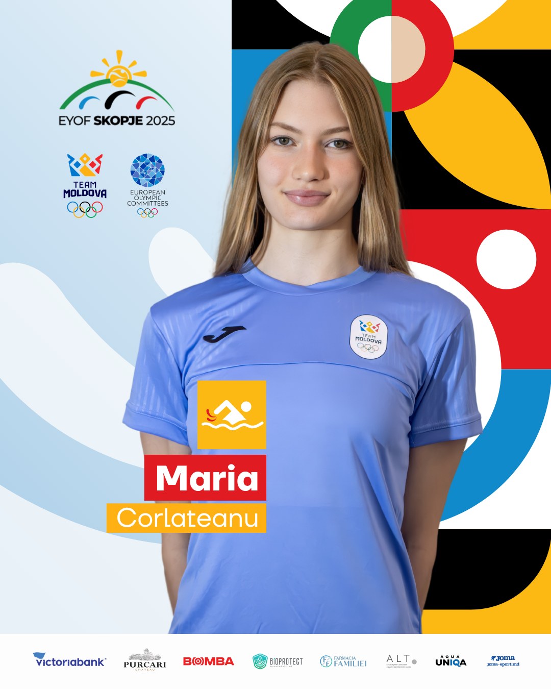 TEAM MOLDOVA | FOTE Skopje 2025  Maria Corlateanu, înot
