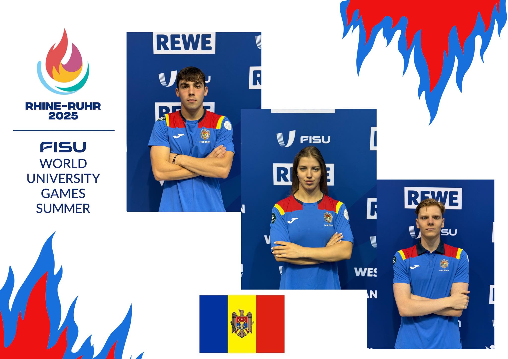 Lotul național al Republicii Moldova participă la Universiada Mondială 2025!