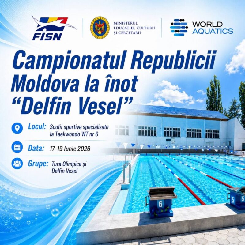 Campionatul Republichii Moldova «Delfin Vesel» 17-19 iunie 2026